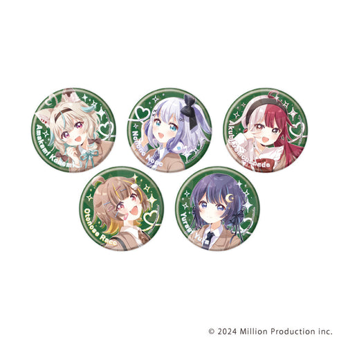 『Million Production』ホログラム缶バッジ(57mm)01/制服風衣装ver. BOX(全5種)(描き起こしイラスト)